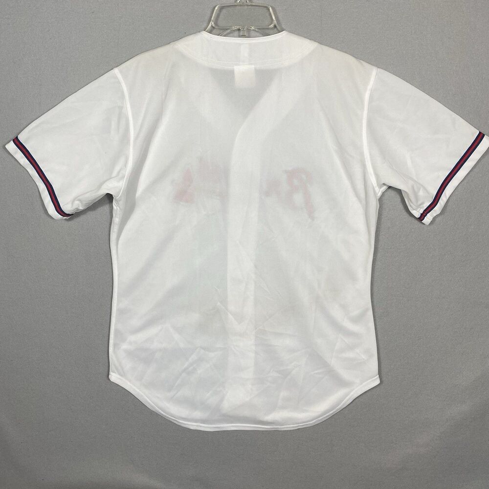 Vintage Atlanta Braves Jersey Mens Large MLB Button Front Rawlings 90s White - Picture 2 of 9